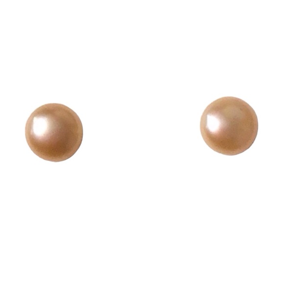 Sterling Silver (925) Cultured Freshwater Pearl Stud Earrings (NWOT) - Picture 3 of 5